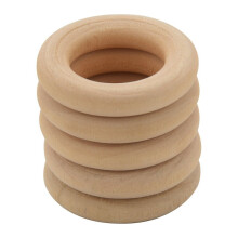 Wooden Ring for Crafting Jewelry Making 30mm 5 pcs