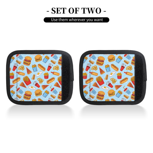 Luggage Handle Wraps Food Theme 2 pcs 2