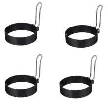4X Molde Redondo para Fazer Panquecas de Ovo, Molde Circular Antiaderente, Ferramenta de Cozinha para Fritar McMuffin ou Moldar Ovos