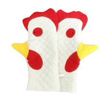 Rooster Design Oven Mitts Heat Resistant Pair