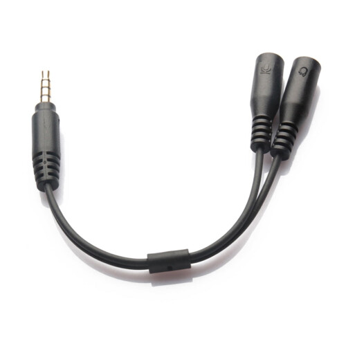 Headset Adapter 3.5mm 4-Pin to Dual 3-Pin 1