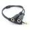 Headset Adapter 3.5mm 4-Pin to Dual 3-Pin 4