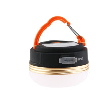 Mini uppladdningsbar LED-tältlykta med krok och magnet