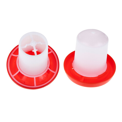 Chicken Feeder and Waterer Set for Poultry 2-Piece