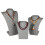 Necklace Pendant Display Bust Gray 1pc 7