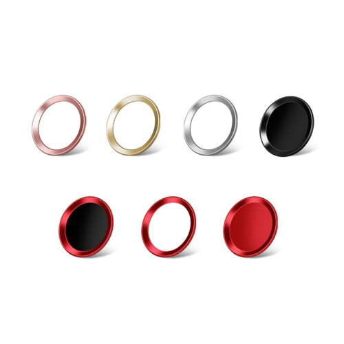 Home Button Sticker Metal Black Universal for iPhone 2