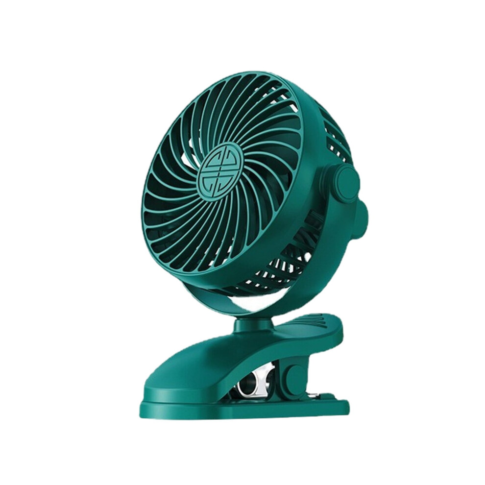 Jeashchat Clip-On Desk Fan With Clamp, 3 Speeds, 720 9314556898877
