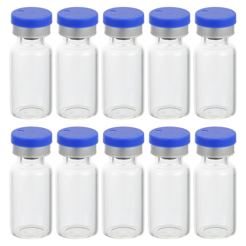 Glass Vials with Lid 3ml Transparent 50pcs