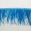 Ostrich feather fringe trim blue 9-15 cm 3