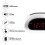 Mainstays Digital Alarm Clock White Red LED 1 Unit 4