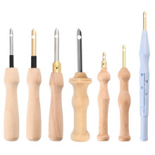 Punch Needle Embroidery Tool Wooden Handle Set