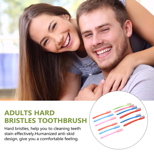WSTEER manual toothbrush hard bristles 12 pcs 2