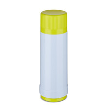 ROTPUNKT Glass thermos, capacity 0.750 l, polar-el.-summer squash (white-yellow)