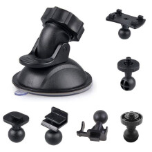 Car Dash Cam Suction Cup Holder with 6 Adapters