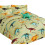 Dinosaur taupe twin bedding set with comforter, sheet, 6