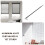 Curtain Handle Pull Wand for Bedroom Living Room 3 Pack 5