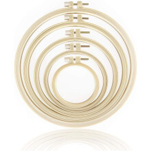 Plastic Embroidery Hoops Set 5 pcs 3.7 to 9.5 inch