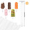 120 Stück Eisstäbchen, 4,5 Zoll, Acryl-Cakesicle-Stäbchen, Wiederverwendbare Eis-Popstäbchen, Plastik-Eisstäbchen (Transparent) 5