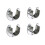 OUNONA clothes rail 32mm 4-piece set 1