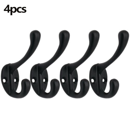 Vintage cast antique coat hook wall mounted 4 pack
