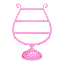 Joykith earring display holder wood 3-tier black