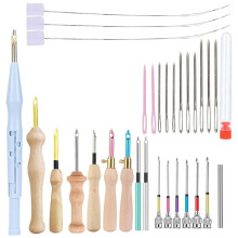 Punch Needle Embroidery Kit Adjustable Tool for Beginners