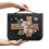 Leather Bible Cover with Handles Floral Design 1