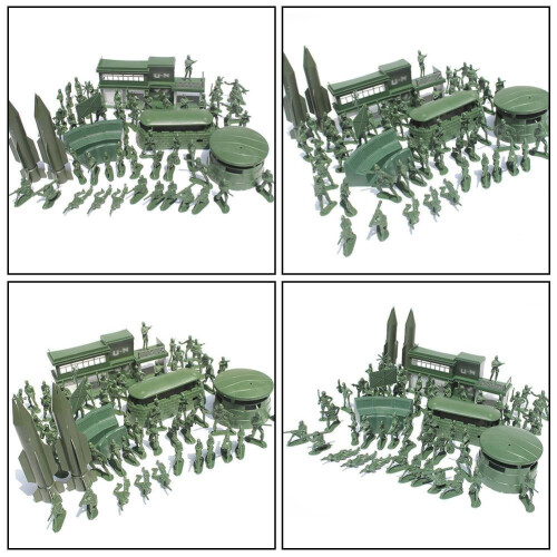 Military Model Soldier Playset 56 pcs 5 cm 2