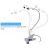 WALFRONT dimmable LED makeup lamp USB circle desktop lamp 7