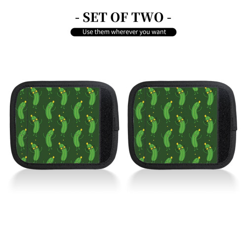Luggage Handle Wraps Cucumber Pattern 2 Pcs 2