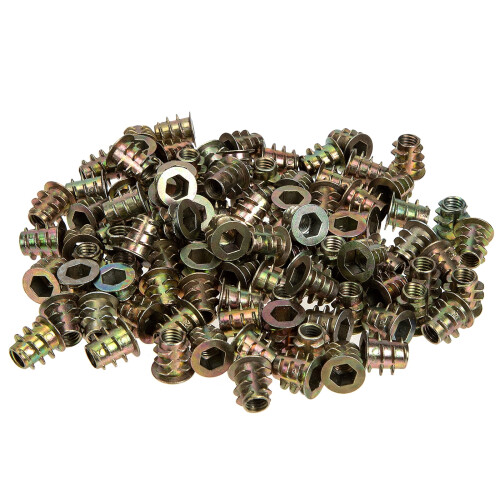 Kit de sortimento de insertos para porcas com dentes internos e externos (100 peças)