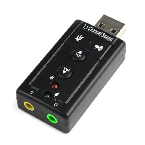 Φορητή εξωτερική κάρτα ήχου USB 7.1 καναλιών προσαρμογέας ήχου