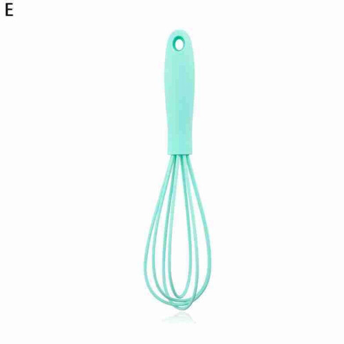 Batedor de ovos em aço inoxidável com cabo de silicone
