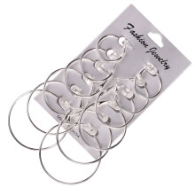 Joykith vintage silver gold hoop earrings women 6 pairs