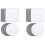Sublimation Blank Coaster Rubber 48 pcs 1