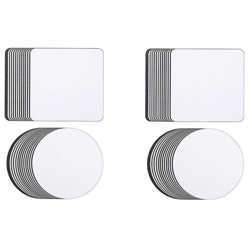 Sublimation Blank Coaster Rubber 48 pcs