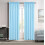 Faux Silk Curtain Panel Light Blue 55" W x 84" L 3