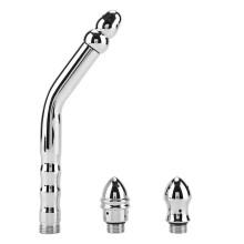OTVIAP Enema Shower with Curved Tip and 2 Shower Heads