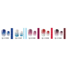 Gradient nail decals set for women and girls 5 sets