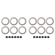 2X Fuel Injector Gasket Fuel Injector Sealing Ring 13537577649 13537591006 for X3 X5 X6