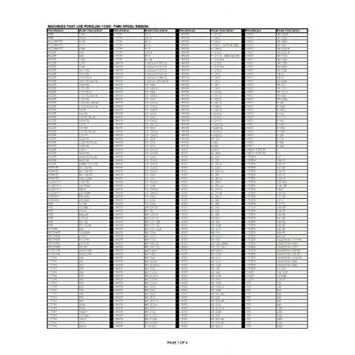 Porelon calculator ribbon universal twin spool 1 pack 1