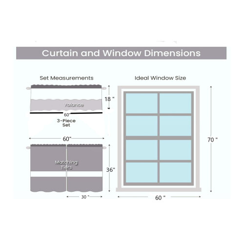 Light Blue Blackout Curtains 3-Piece Set Thermal Insulated 2