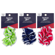 Reebok 3er Set Reflektierende Haargummis - Weiche, Dehnbare & Stilvolle Scrunchies