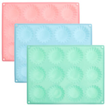 Silicone Mini Tart Pan Non-stick 12-Cavity 3pcs
