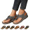 Sehao Women's Open Toe Thong Sandals Grey Size 9 2
