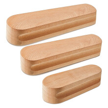 Hardwood Tailor's Seam Roller Set 3 pcs 7 9.5 12 inches