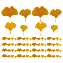 PATKAW artificial ginkgo leaves ornament 108 pcs