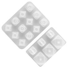 Molde de silicona para cuentas para la fabricación de joyas de resina (2 unidades)