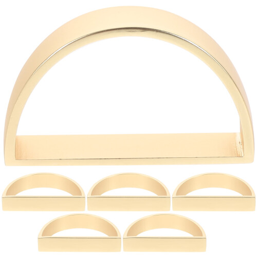 Ronds de serviette en métal doré, 6 pièces