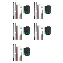 5X Heltec V4 Meshtastic WiFi LoRa 32 Dev-Board Case Set met Zachte Antenne ESP32 SX1262 Zonne- Aangedreven BLE Laag Vermogen